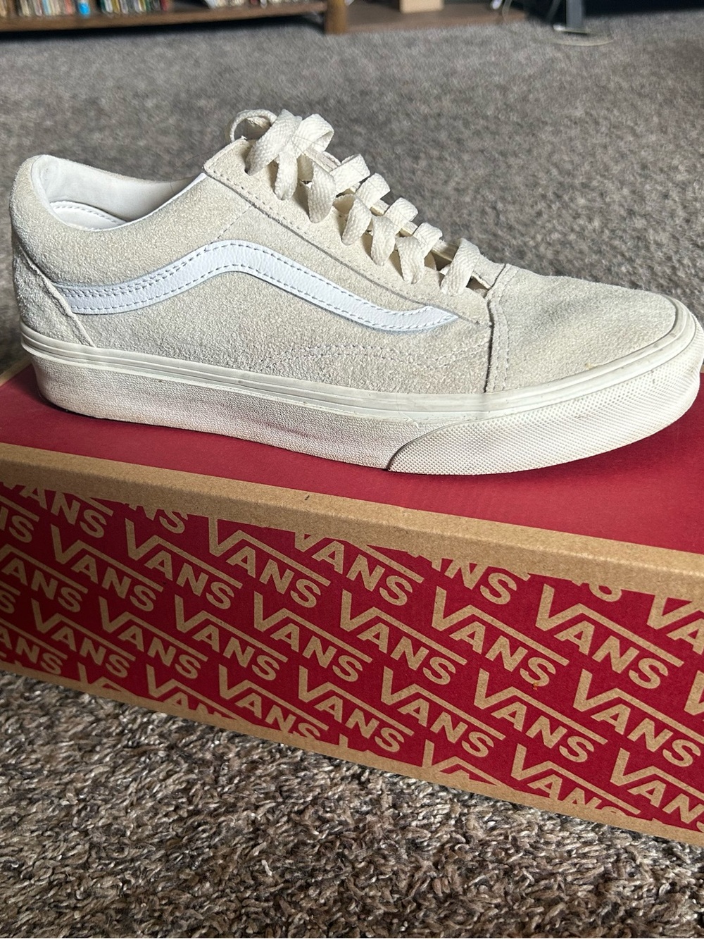 Vans White/Cream Eco Dry Low-Top Sneakers